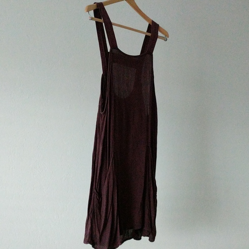Purple smock cover up dress